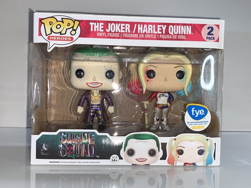 The Joker Harley Quinn -2- Suicide Squad Metallic Funko Pop