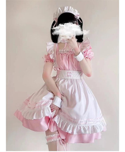 Disfraces De Sirvienta Lolita Vestido Anime Japonés Cosplay