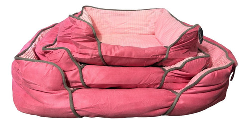 Cama Colchon Cucha Perro Gato Mascota Mediana O Pequeña Color Rosa Diseño Pequeño