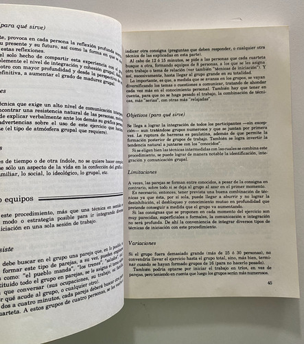 Libro Fisico Técnicas D Animación Grupal María José Aguilar (Usado)