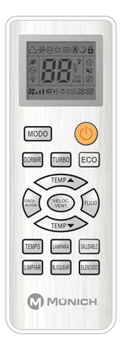 Aire Acondicionado Munich Mini Split 1ton 12000btu 220v Frio Blanco Blanco