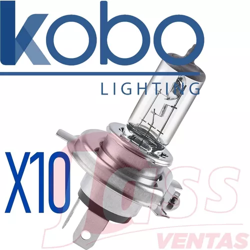 Lampara H4 Kobo Lighting 12v 60/55w X10 Unid Standard Pt43