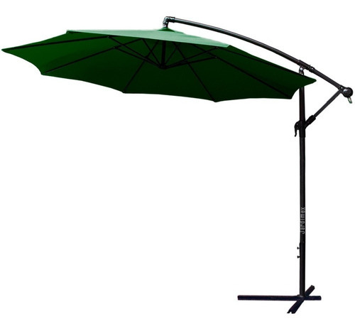 Sombrilla Parasol Gluck Gk-sl3mb 3 Mts Verde Con Manivela