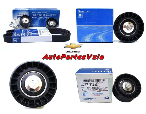 Kit De Correa Tiempo Chevrolet Aveo Original Gm Canada Ina
