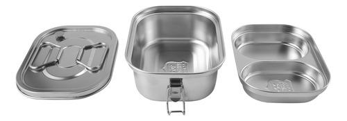 Fiambrera De Acero Inoxidable, Caja Bento De Metal Que Conti