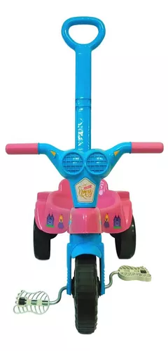 Triciclo Infantil Velotrol Motoca Brinquedo Com Empurrador Cor