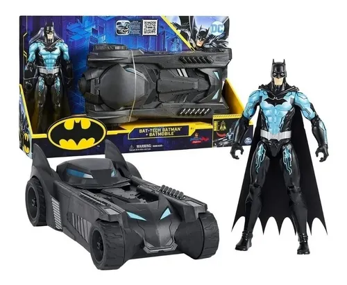 Batman Figura Batman Con Batimovil Tech Liquidacion