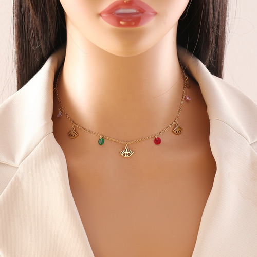 Collar De Acero Inoxidable Con Forma De Estrella Con Forma D