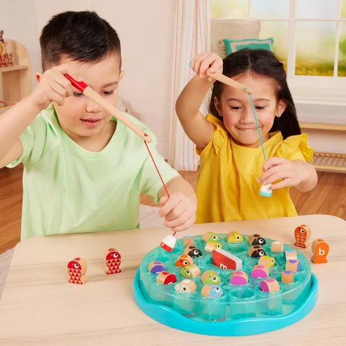 Juego Pesca Magic Imantado Aprende Colores Letras Battat Education
