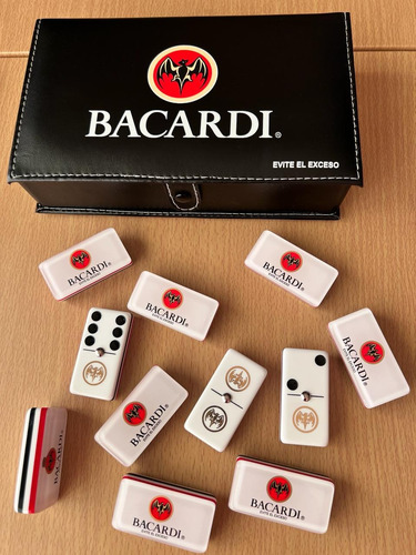 Domino Bacardi Ingles Blanco + Baraja Faisan Española Roja