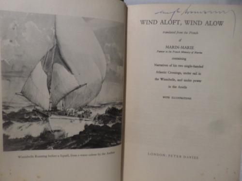 Wind Aloft, Wind Alow, Marin Marie,1947, Peter Davies London