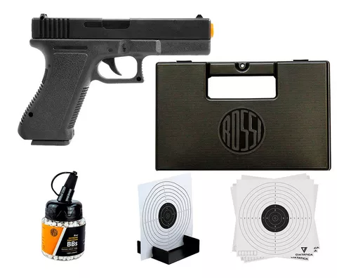 Pistola Brinquedo Realista Airsoft Gk V307 6mm Bbs Alvo Óleo