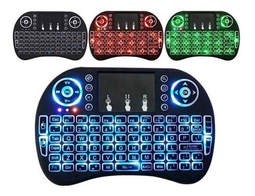 Mini Teclado Inalámbrico Touchpad Smartv Pc Tvbox