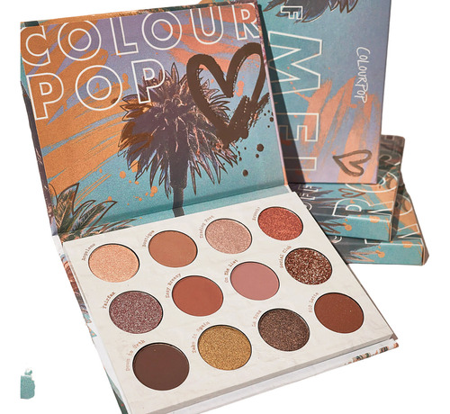  Off Melrose Paleta De Sombras Original, Colourpop 12 Tonos