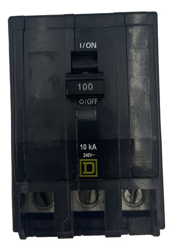 Qo3100 Reacondicionado Plug-on 3p 100 A 10 K A @ 240 V (Usado)