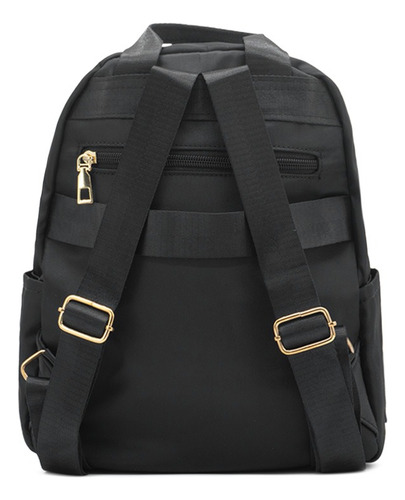 Set Mochila Para Mujer Moderna Con Cangurera Y Vaso Incluido Negro