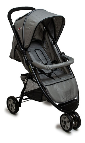 Cochecito Para Bebes Cuna 3 Ruedas Plegable Reforzado Love Color Gris 08