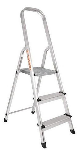 Escalera Tubular Plegable 3 Peldaños Tipo Iii Truper 16764 Color Blanco