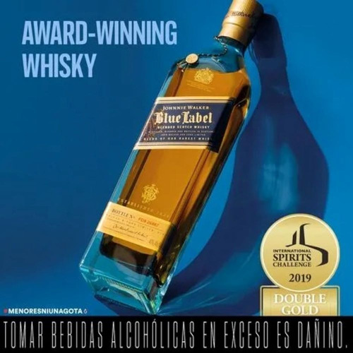 Whisky Johnnie Walker Blue Label 750ml - 6 Und