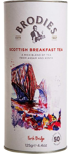 Brodies Tea, Scottish Breakfast, 50-count Tea Bag 4.4oz