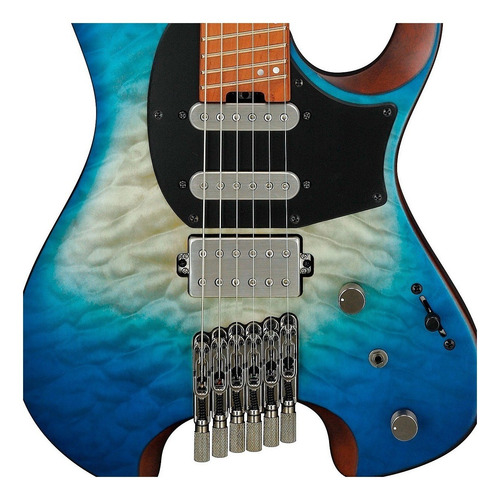 Guitarra elétrica Ibanez QX54QM de bordo/nyatoh 2021 blue sphere burst matte fosco com diapasão de bordo