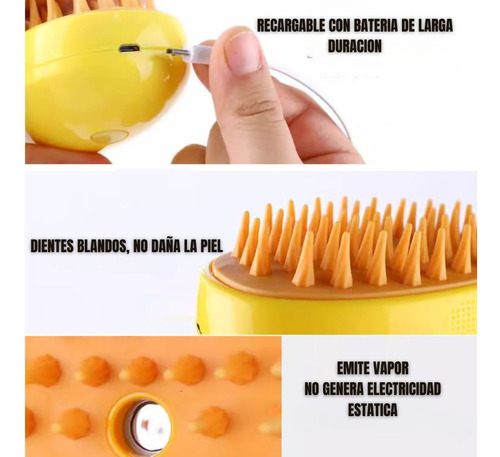Ad 2 Piezas Cepillo De Vapor 3 En 1 Para Pomeranian