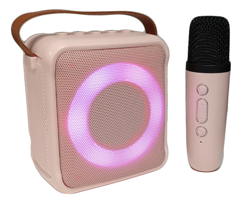 Kit Parlante Y Micrófono Karaoke Con Luz Rgb Bluetooth K1