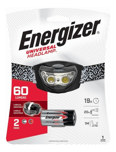 Linterna Energizer Manos Libres 60 Lum Camping-industria