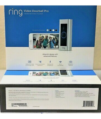 Timbre Ring Vídeo Doorbell Pro Hd 1080p Wi-fi Alexa