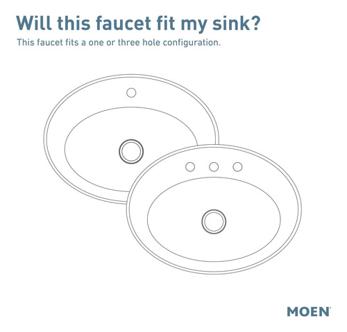 Moen Laris Chrome Un Manio De Un Solo Agujero De Un Solo De