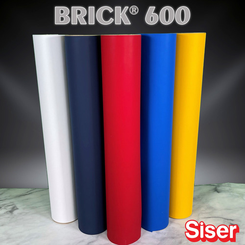 Imagen 2 de 10 de Vinilo Termotransferible Amarillo 50x100 Brick 600 Micrones