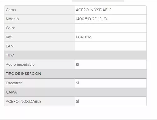 FREGADERO TEKA EMPOTRABLE 1400.510 2C 1E DERECHO 1P – Materiales Roma S.A.  de C.V.