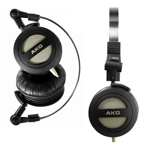Auriculares Akg K404 Onear Stage and Music Return, color negro