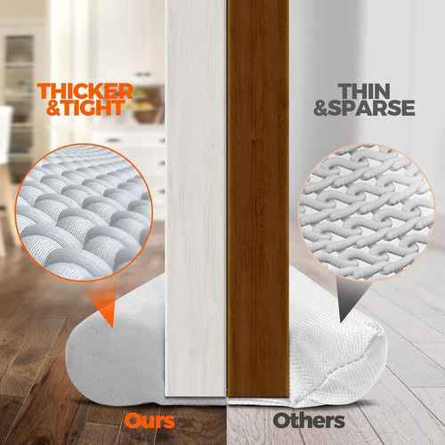Tope Doble Para Puerta. Bloquea Ruido, Aire, Viento. 86,3cm.