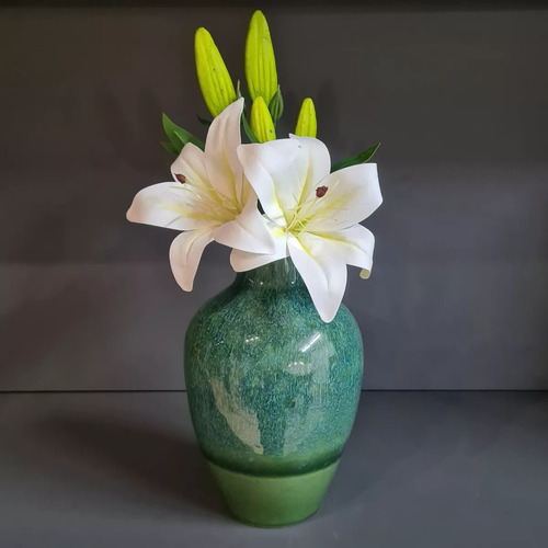 Vara Lilium Pack X 15 Unidades Blanca 35 Cm Decoracion Blanco