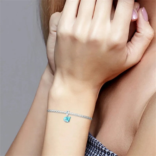 Charm Ballena Azul Turquesa | Marinos - Plata 925 Plata