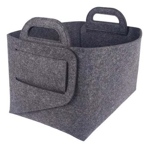 Cesta De Almacenamiento De Fieltro: Papelera Organizadora Pl