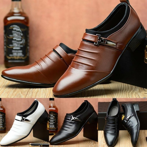 Imagen 3 de 7 de Zapatos De Vestir Esmoquin Elegantes Para Hombre, Fiesta, Bo