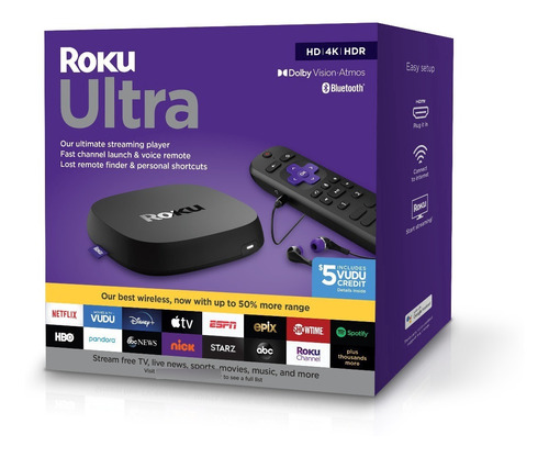 Roku Ultra 2020 - Hd/4k/hdr Control Remoto De Voz 