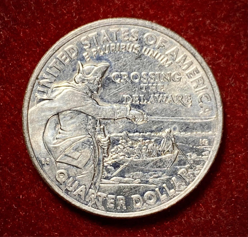 Moneda 1/4 Dólar Estados Unidos 2021 D Uc 360 Cruz Delaware