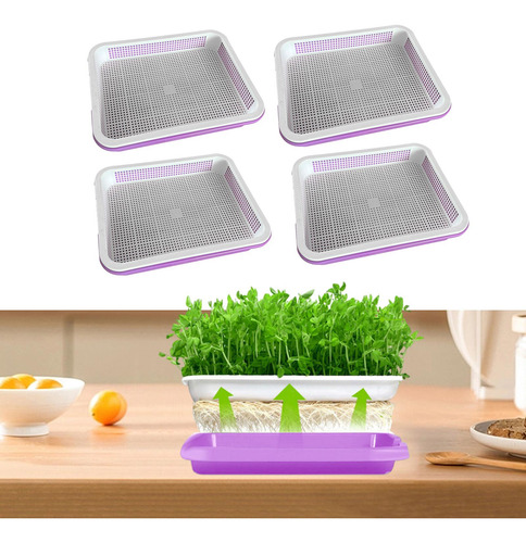 Bandeja De Propagação De Sementes De Jardim 4x, Tolet