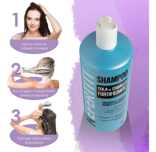 Shampoo Cola De Caballo Para Mayor Crecimiento De Cabello