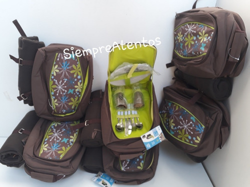 Mochila Picnic Lunchera Conservadora 2 Personas Marron