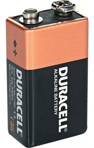 Bateria 9v Pilha Duracell Alcalina Original + Nfe