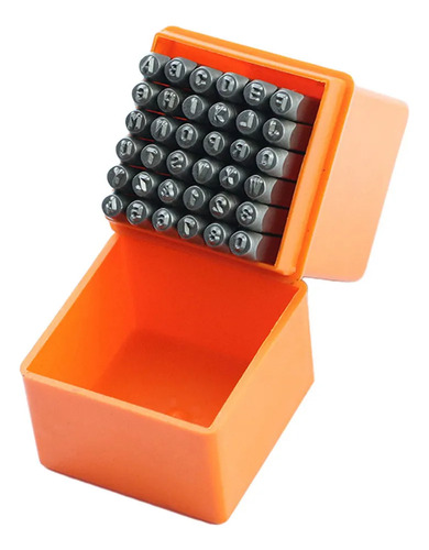 Set De 36 Sellos Con Números Y Letras Mayúsculas De 3 Mm