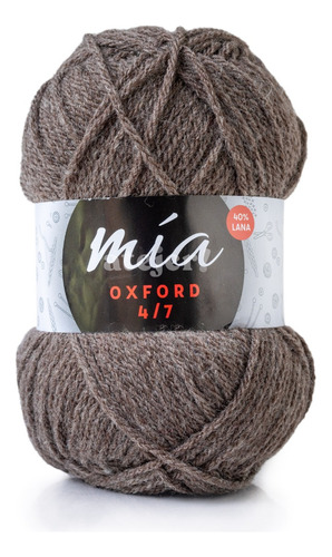 Imagen 4 de 6 de Lana Oxford 4/7 Con Acrilico Marca Mia X Ovillo 100 Gramos