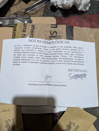 Esmeralda Colombiana De 5-7 Quilates Con Notas Gemológicas. Verde Musgo
