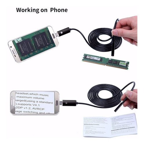 Imagen 3 de 8 de Boroscopio - Endoscopio Portable - 5m - Ip67 - Android