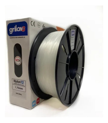 Filamento 3D Nylon 12 Grilon3 de 1.75mm y 1kg natural
