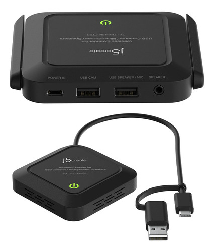 Extensor Inalámbrico Usb C/a Usb Negro